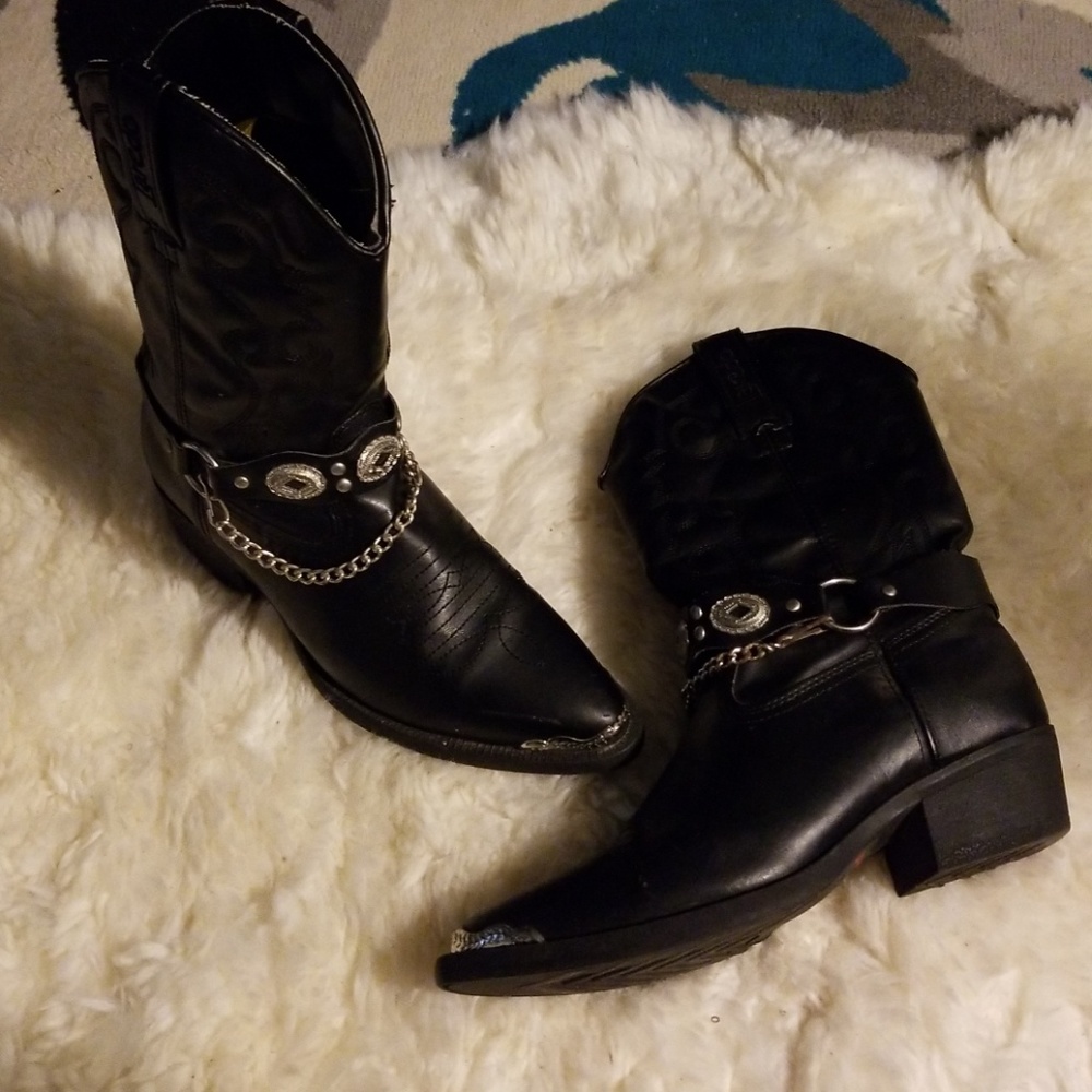 Laredo Black Western Boots